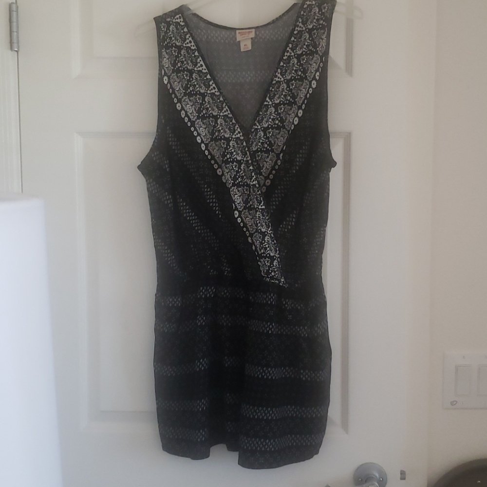 Mossimo Black and White Romper